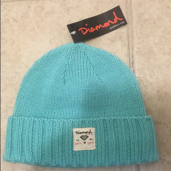 BNWT DIAMOND SUPPLY CO City Cuff Beanie Tiffany - Picture 2 of 4